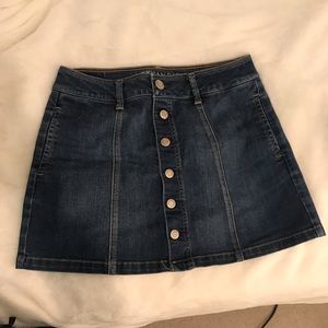 Button-up Jean skirt